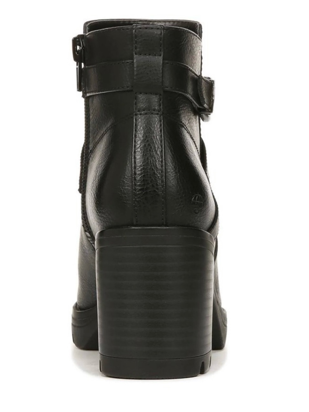 Naturalizer Madalynn Boots Women Black Block Heel Ankle Bootie Casual Moto Sz 10 - Picture 3 of 8